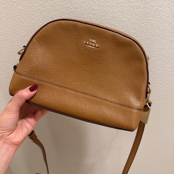Coach Camel Color Cross Body Bag - Picture 1 of 2